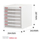 SHUTER - Desktop Storage Drawer Cabinet A4-106P
